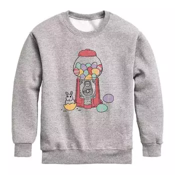 Флисовый топ с рисунком Gumball Eggs для мальчиков 8–20 лет Licensed Character, серый