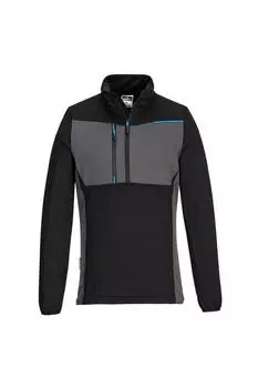 Флисовый топ WX3 с полумолнией до половины Portwest, черный