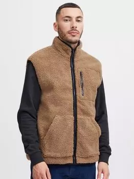 Флисовый жилет Blend, коричневый