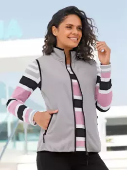 Флисовый жилет Casual Looks, серый