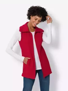 Флисовый жилет Classic Basics, красный