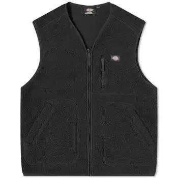 Флисовый жилет Dickies Mount Hope из шерпы, черный