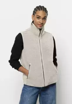Флисовый жилет Jack Wolfskin "HIGH CURL VEST W", цвет Winter-Pearl