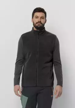 Флисовый жилет Jack Wolfskin "WALDSTEIG FZ VEST M", черный