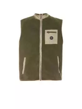 Флисовый жилет Le Temps des Cerises Fleeceweste RUDY, зеленый
