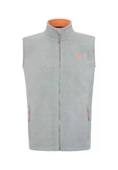 Флисовый жилет с пришивной этикеткой POLO SYLT, цвет Neutral Gray