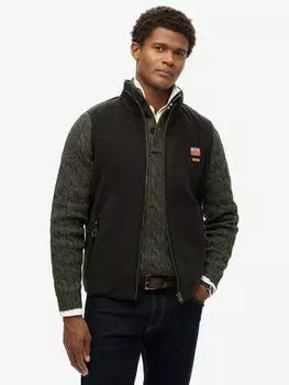 Флисовый жилет Superdry, черный