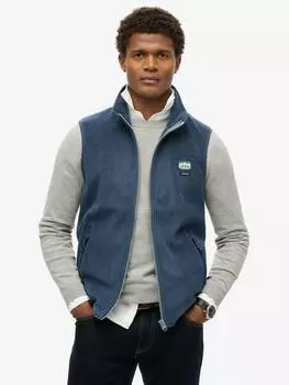 Флисовый жилет Superdry, цвет Lauren Navy