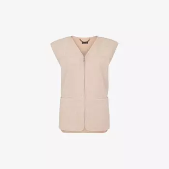 Флисовый жилет свободного кроя Josie Whistles, бежевый