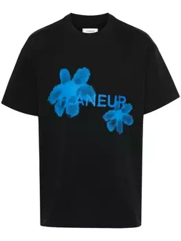 FLNEUR футболка Floral Watercolor, черный