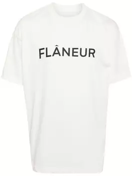 FLNEUR футболка с логотипом, белый