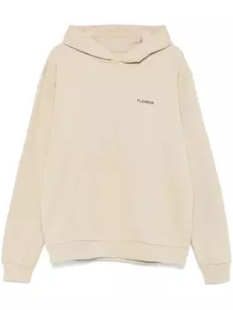 FLNEUR худи с логотипом, нейтральный цвет