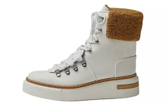 Flocon Martin Boot женские белые Hermes