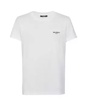 Флокированная футболка Balmain, белый