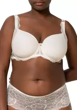 FLORALE by Triumph Бюстгальтер на косточках "Peony Florale WP", чашка B-E, с нежно мерцающим жаккардовым тюлем в тонкие полоски, кремовый