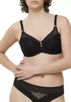 FLORALE by Triumph Минимайзер бюстгальтер "Azalea Florale W01", чашка C-G, оптически уменьшенная на один размер чашки, черный