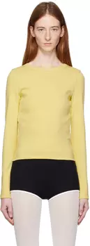 FLORE FLORE Желтая футболка с длинными рукавами Max