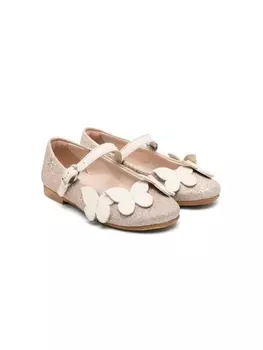 Florens балетки с аппликацией, нейтральный цвет