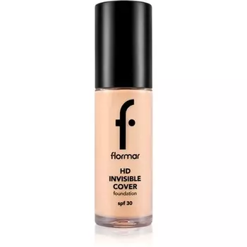Flormar HD Invisible Cover Foundation – Светлая слоновая кость (040), SPF 30, 30 мл