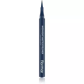 Flormar Подводка для глаз Midnight Matte, темно-синий, 1 мл