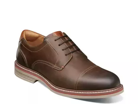 Florsheim Norwalk Cap Toe Oxford, темно-коричневый