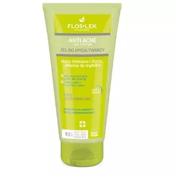 Flos-Lek Acne Solution Ежедневный очищающий гель для лица - 200 мл Floslek