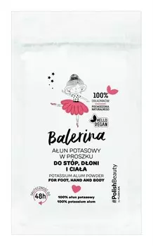 Floslek Balerina Порошок калийно-алюминиевых квасцов для ног, рук и тела 25г Flos-Lek