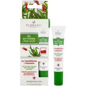 Floslek гель для глаз и глаз с очанкой и алоэ вера, 15 мл