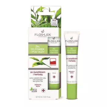 Floslek Гель для век и глаз со скайлайтом и чаем 15мл
