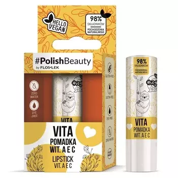 Floslek, Lip Care, защитная помада Vege с витаминами А, Е и С Vita, 1 шт Flos-Lek