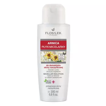 Floslek Мицеллярная жидкость Arnica для снятия макияжа с куперозной кожи 200мл
