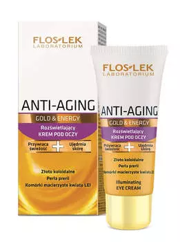 Floslek Осветляющий крем для кожи вокруг глаз Anti-Aging Gold &amp; Energy 30 мл