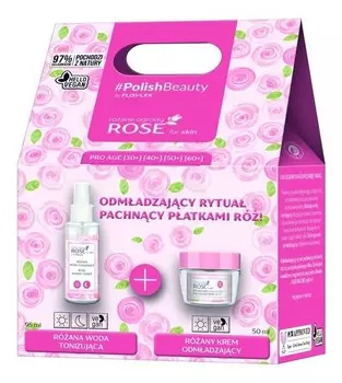 Флослек, Роза, Набор уходовой косметики, 2 шт Floslek