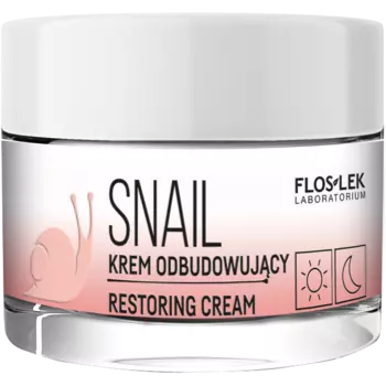 Floslek Snail восстанавливающий крем для лица дневной и ночной, 50 мл