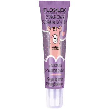 Floslek Vege черничный скраб для губ, 14 г