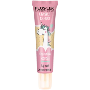 Floslek Vege лимонная маска для губ, 14 г