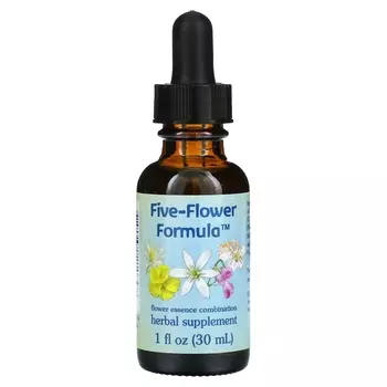 Flower Essence Services Five-Flower Formula смесь цветочных эссенций, 30 мл