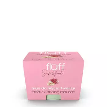 Fluff Facial Cleansing Mousse Мусс для лица с малиной и миндалем 50мл