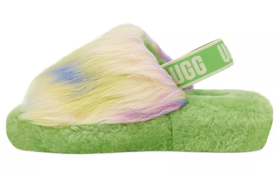 FLUFF YEAH Горки женские зеленые/фиолетовые Ugg