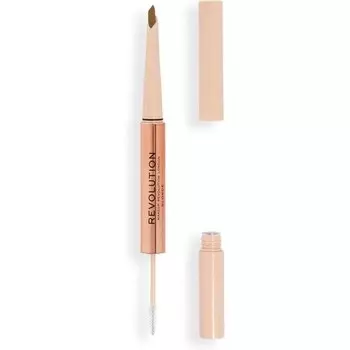 Fluffy Brow Filter Duo Карандаш для бровей и гель для бровей Bronde Makeup Revolution