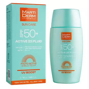 Флюид для лица с солнцезащитным кремом spf50 Martiderm Sun Care Spf50+ Actived Fluid 50Ml, 50 мл