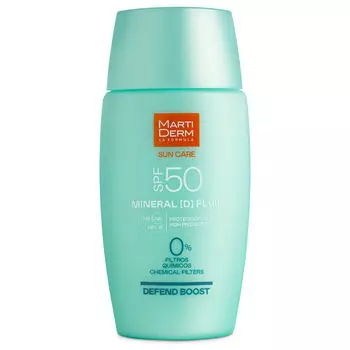 Флюид для лица с солнцезащитным кремом spf50 Martiderm Sun Care Spf50 Minerald Fluid 50Ml, 50 мл