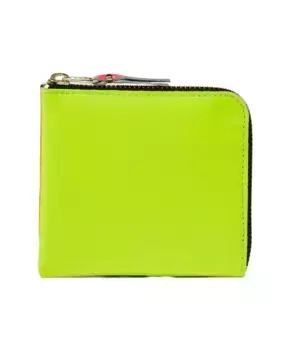 Флуоресцентный кошелек на молнии Comme Des Garons, желтый