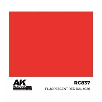 Флуоресцентный красный, Paint - Real Color, Dropper Bottles (AK-Interactive)