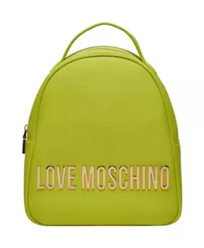Флуоресцентный синтетический рюкзак Love Moschino, зеленый
