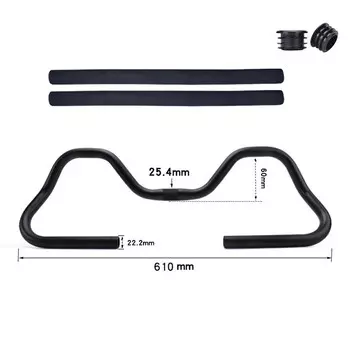 fmfxtr дорожный велосипед, горный велосипед, ручка-бабочка, алюминиевый велосипед, регулируемая ручка для отдыха на большие расстояния, ручка-бабочка специальной формы 25,4 + руль FMFSport