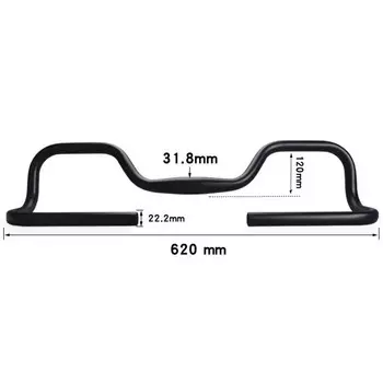 fmfxtr дорожный велосипед, руль-бабочка для горного велосипеда, алюминиевый велосипедный регулируемый руль для отдыха на дальние расстояния, руль-бабочка специальной формы 31,8 (крышка ручки не входит в комплект) FMFSport