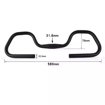 fmfxtr горный велосипед, руль-бабочка, алюминиевый велосипед, регулируемый руль для отдыха на дальние расстояния, руль-бабочка 31,8 (без крышки руля) FMFSport