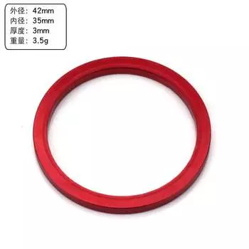 fmfxtr Шайба маховика горного велосипеда BB каретка проставка ступицы маховика Шайба основания свободной втулки Шайба ступицы маховика из алюминиевого сплава с ЧПУ — 3 мм красная 1 шт FMFSport