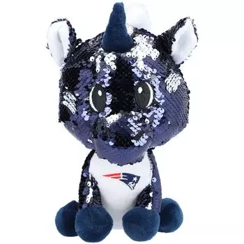 FOCO New England Patriots 9-дюймовая плюшевая игрушка-единорог с блестками Unbranded